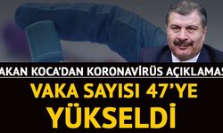 TÜRKİYE'DEKİ KORONAVİRÜS VAKASI 47'YE YÜKSELDİ