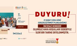 İncesaz Konseri İleri Bir Tarihe Ertelendi