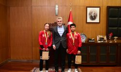 Başkan Görgel, Balkan Şampiyonu Genç Güreşçileri Ağırladı