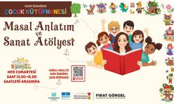 MASAL ANLATIM VE SANAT ATÖLYESİ MİNİKLERİ BEKLİYOR