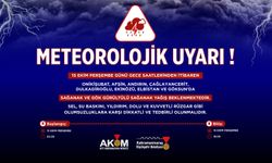 8 İLÇEDE KUVVETLİ SAĞANAK UYARISI