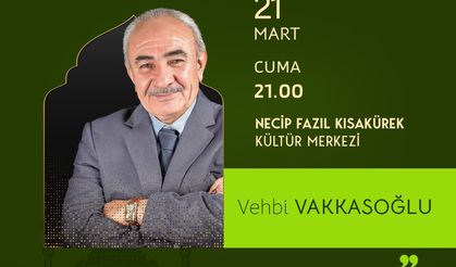 Vakkasoğlu, NFK’da Edebiyatseverlere Seslenecek