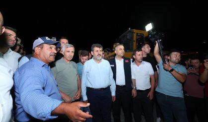 Onikişubat Belediyesi tüm birimleriyle yangın bölgesinde teyakkuzda