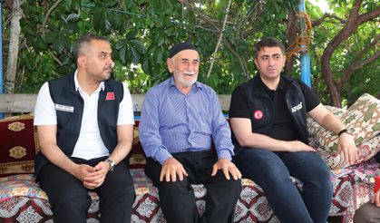 BAŞKAN TOPTAŞ, YANGIN MAĞDURLARINI ZİYARET ETTİ