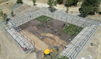 BAYDEMİRLİ GÜREŞ SAHASI BİTMEK ÜZERE