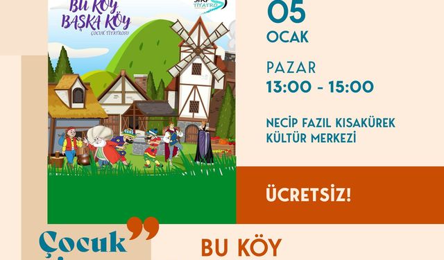 2025 Kültür Sanat Sezonu Çocuk Tiyatrosuyla Başlayacak