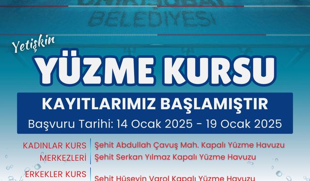 Yetişkinler İçin Ücretsiz Yüzme Kursu