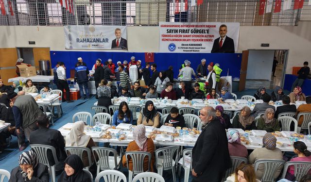 Büyükşehir Türkoğlu’nda Ramazan Sofrası Kurdu, Gönüller Bir Oldu