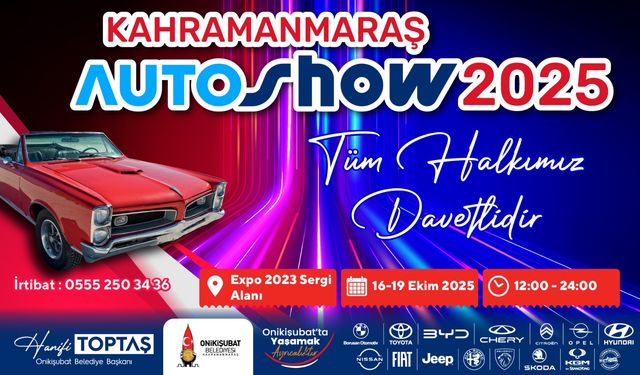 KAHRAMANMARAŞ OTOSHOW BAŞLIYOR