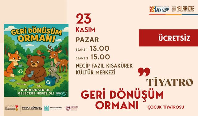 “Geri Dönüşüm Ormanı” Minikleri Hem Eğlendirmeye Hem Öğretmeye Geliyor