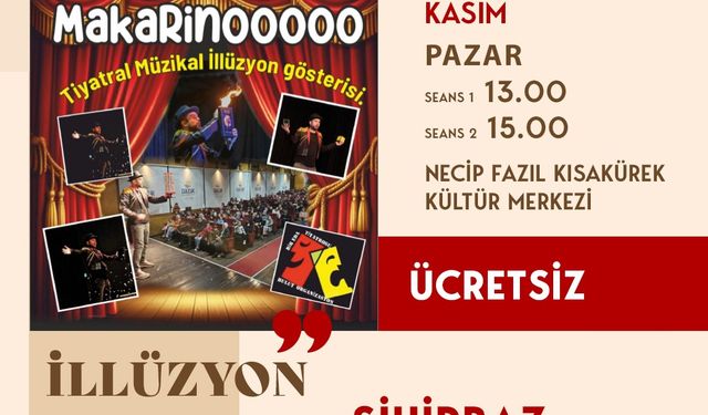 Çocuklar, Pazar Günü İllüzyon Gösterisinde Eğlenceye Doyacak