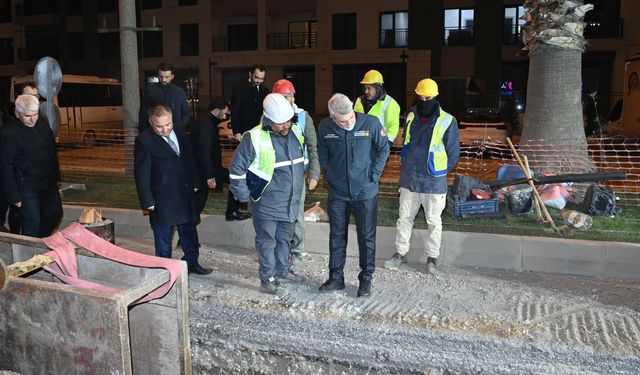 Başkan Görgel, Şehir Merkezindeki Alt ve Üstyapı Çalışmalarını Yerinde İnceledi