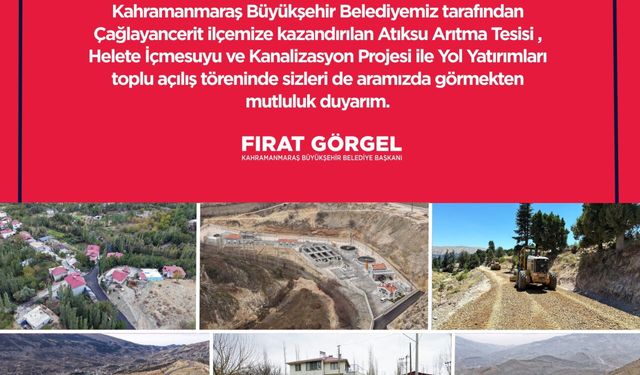 Çağlayancerit’e 854 Milyon TL’lik Yatırımın Toplu Açılışı Yapılacak