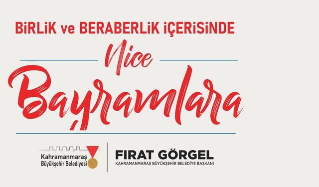 Başkan Görgel: “Ramazan Bayramı’mız Kutlu Olsun”