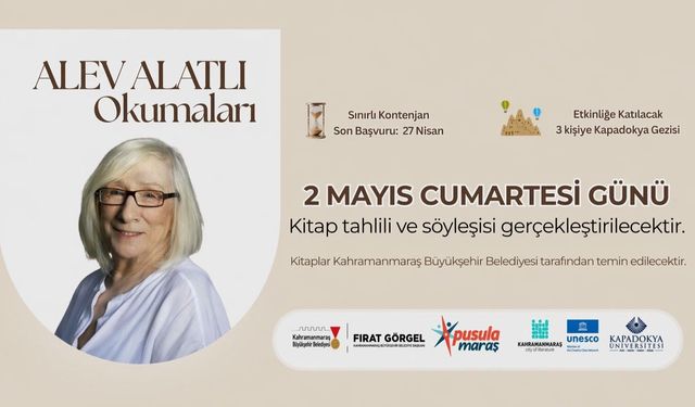 Pusula Maraş’ın Ödüllü “Alev Alatlı Okumaları” Programına Başvurular Başladı