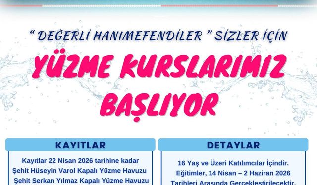 KADINLARA ÖZEL YÜZME KURSU