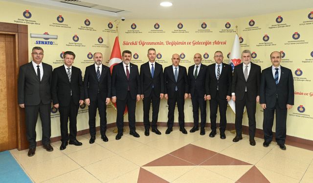 Görgel ve Kirişci’den KSÜ Rektörü Okumuş’a Hayırlı Olsun Ziyareti