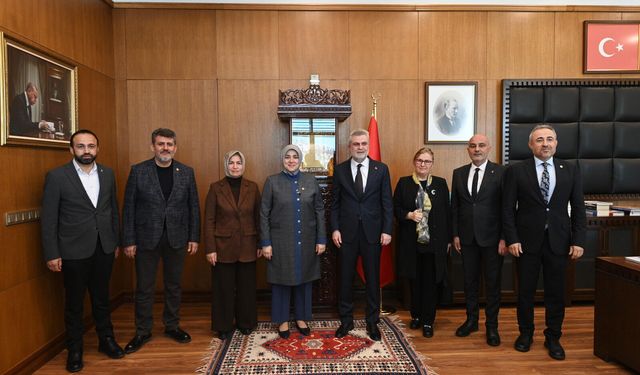 Başkan Görgel, AK Parti Kadın Kolları Başkanı Ercan’ı Makamında Ağırladı