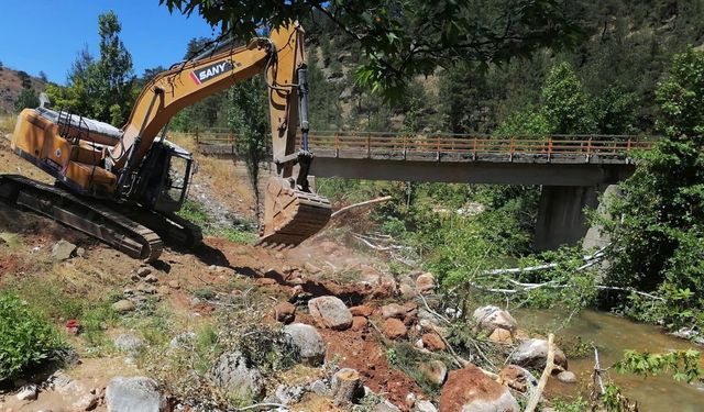 Büyükşehir’den Bertiz’in Ulaşımına Güç Katacak Yeni Bir Köprü Daha
