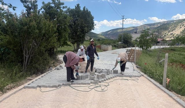 Büyükşehir’den Çağlayancerit Kırsalına 3 Bin Metrekarelik Kilit Parke