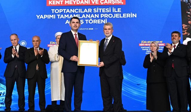 BAKAN KURUM, İLK “YEŞİL RUHSAT”I BAŞKAN GÖRGEL’E TAKDİM ETTİ