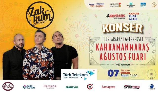 GELENEKSEL AĞUSTOS FUARI'NDA SAHNE ZAKKUM'UN