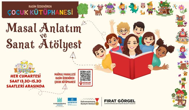 MASAL ANLATIM VE SANAT ATÖLYESİ MİNİKLERİ BEKLİYOR