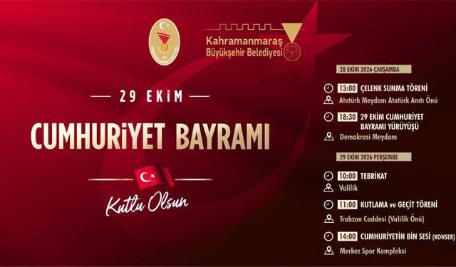 CUMHURİYET’İN 103’ÜNCÜ YILI BÜYÜK BİR COŞKUYLA KUTLANACAK