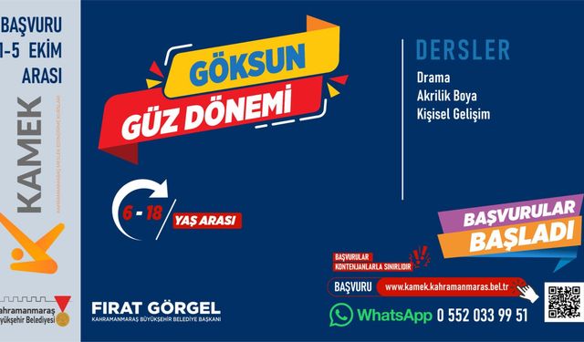 KAMEK İLE HER İLÇEDE EĞİTİM; TÜRKOĞLU VE GÖKSUN’DA KURS KAYITLARI BAŞLADI