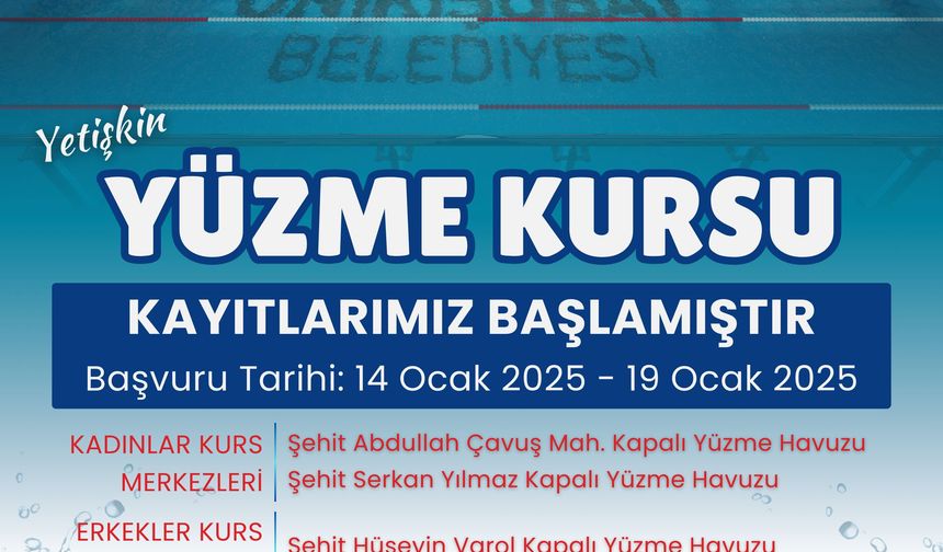 Yetişkinler İçin Ücretsiz Yüzme Kursu