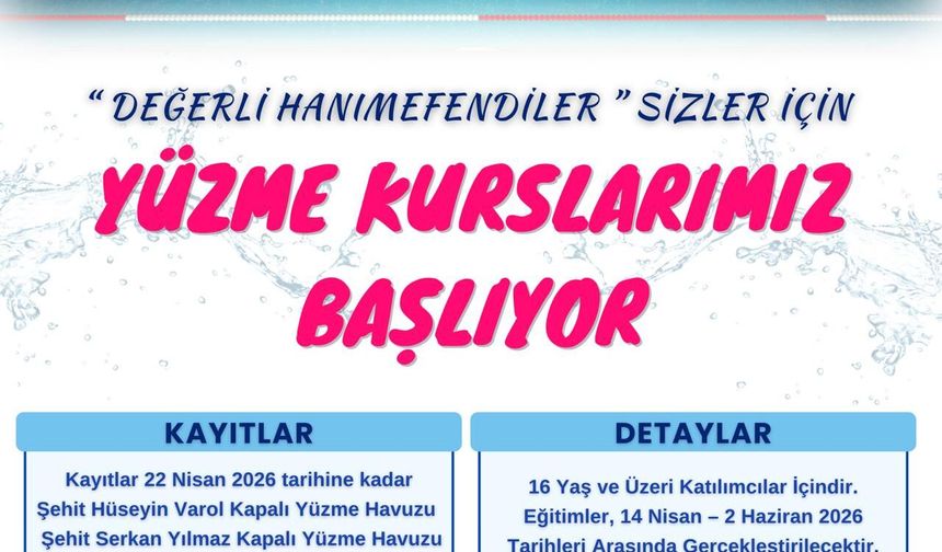 KADINLARA ÖZEL YÜZME KURSU
