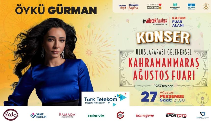 ÖYKÜ GÜRMAN, PERŞEMBE GÜNÜ KAFUM’DA SAHNE ALACAK