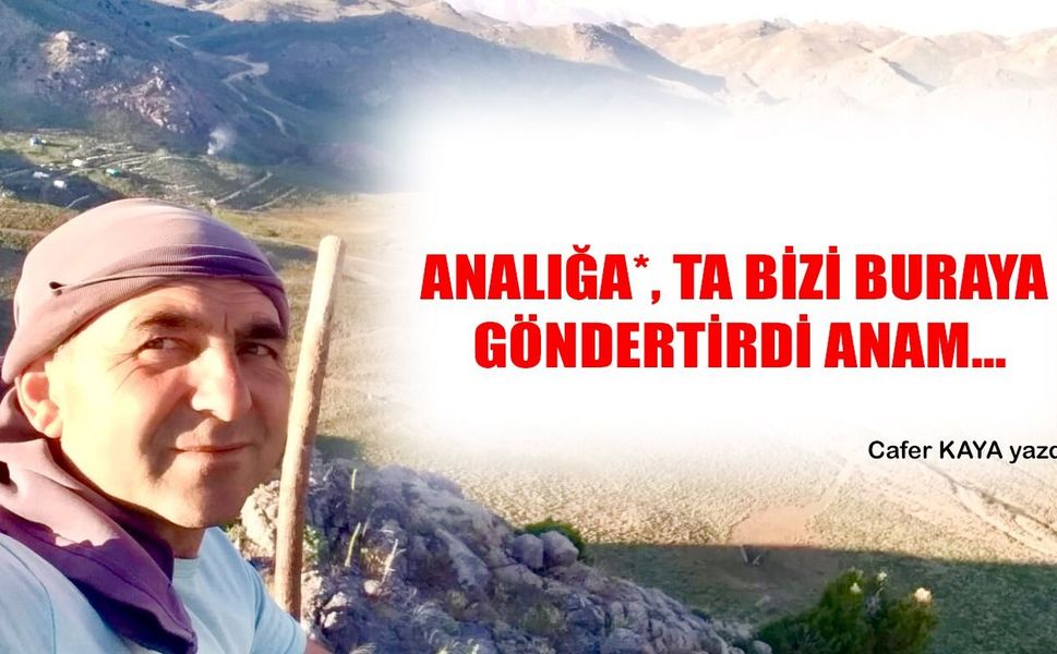 ANALIĞA*, TA BİZİ BURAYA GÖNDERTİRDİ ANAM...