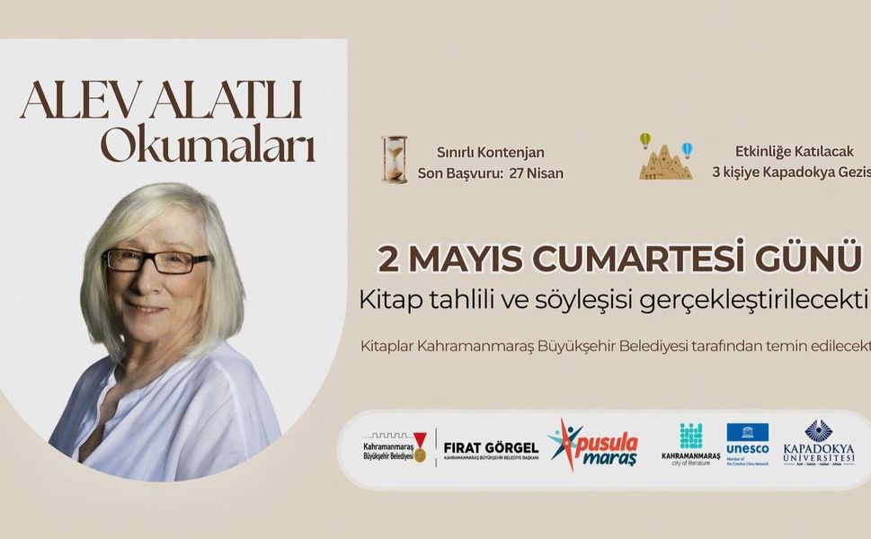Pusula Maraş’ın Ödüllü “Alev Alatlı Okumaları” Programına Başvurular Başladı