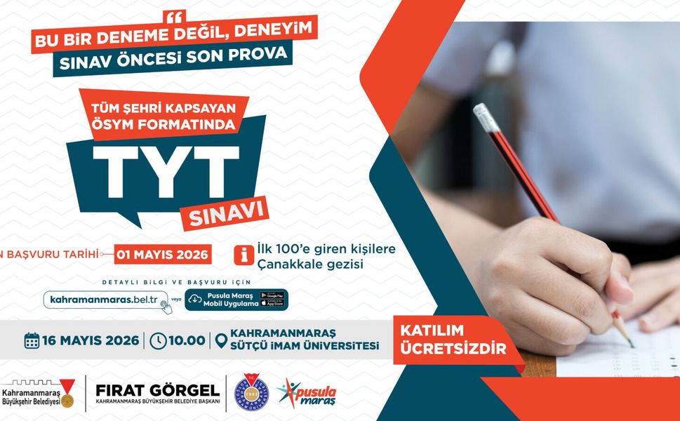 Üniversiteye Hazırlanan Gençlere Büyükşehir’den Ödüllü Deneme Sınavı