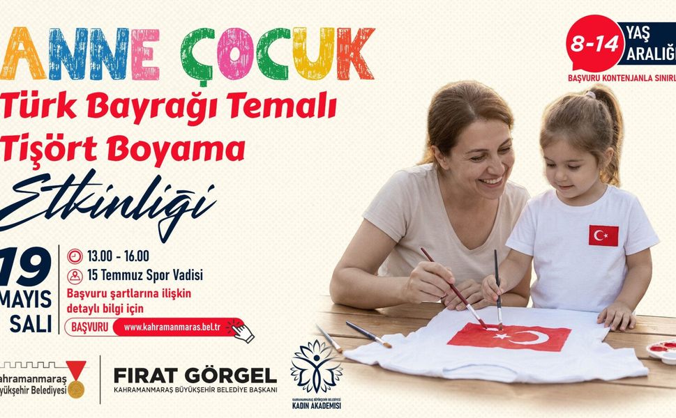 Büyükşehir’den 19 Mayıs’a Özel Anne – Çocuk Etkinliği; Başvurular Başladı