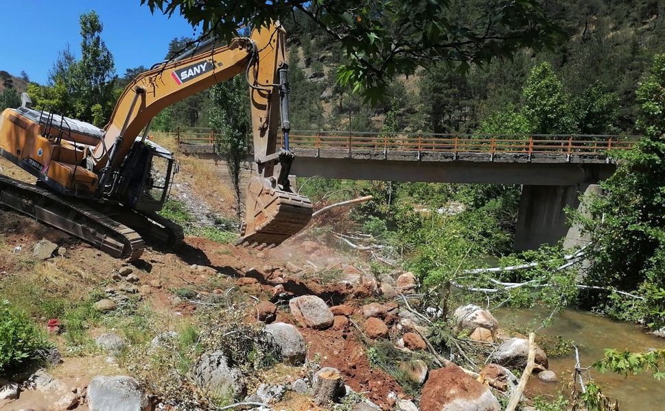 Büyükşehir’den Bertiz’in Ulaşımına Güç Katacak Yeni Bir Köprü Daha