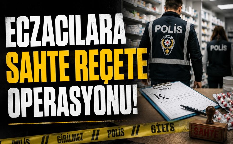 ECZACILARA SAHTE REÇETE OPERASYONU!