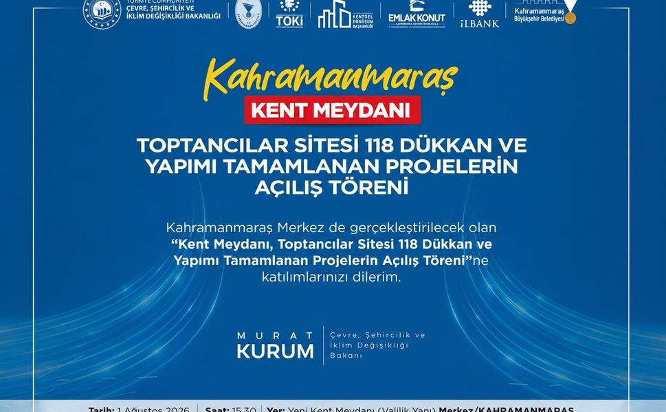 ŞEHRE DEĞER KATACAK 5 YATIRIM DAHA HİZMETE GİRİYOR