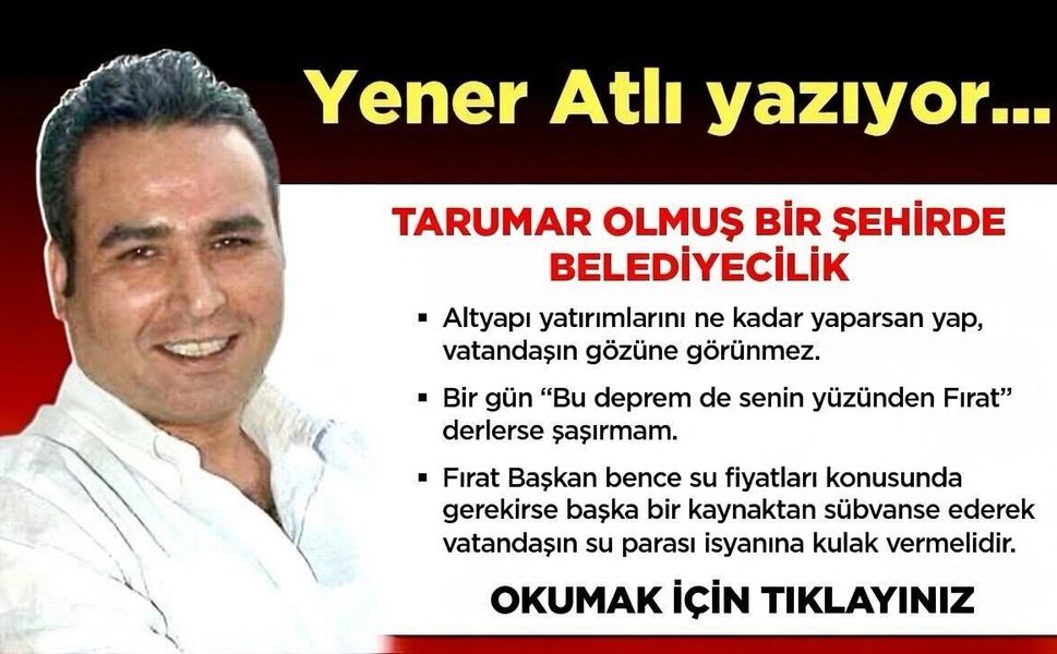 TARUMAR OLMUŞ BİR ŞEHİRDE BELEDİYECİLİK