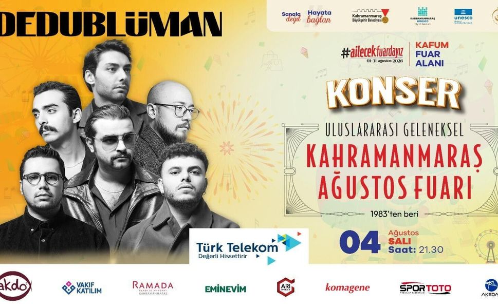 DEDUBLÜMAN KAFUM’DA MÜZİK ZİYAFETİ YAŞATACAK