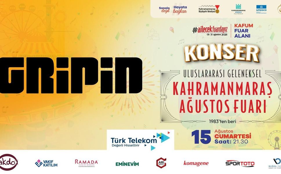 FUARDA GRİPİN GECESİ; ROCK MÜZİĞİNİN GÜÇLÜ GRUBU SAHNE ALACAK