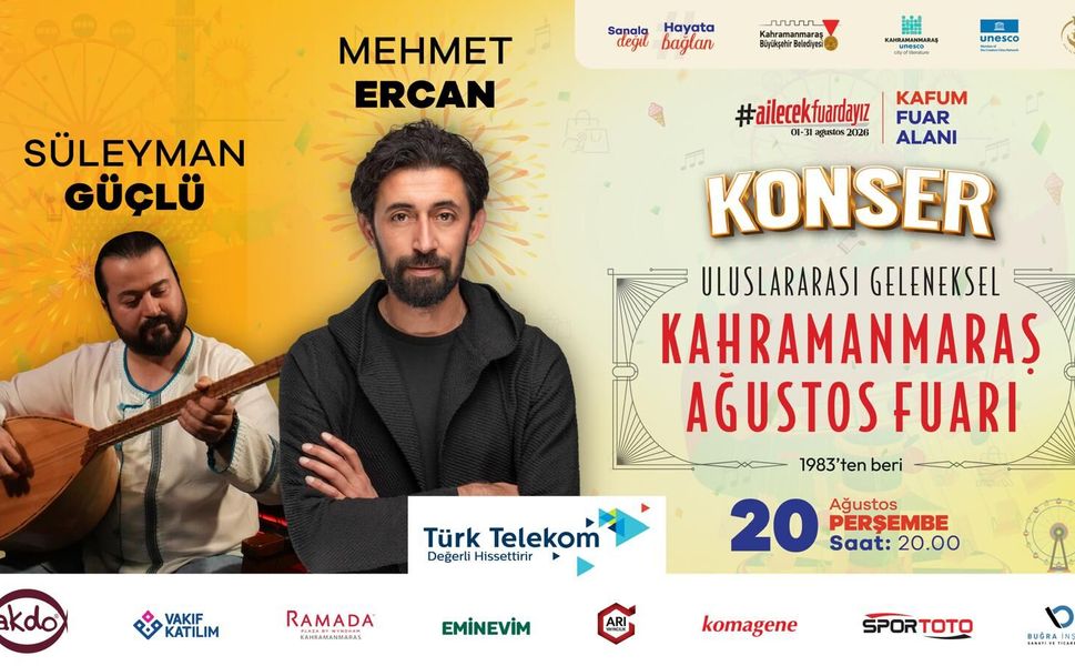 AĞUSTOS FUARI’NDA MÜZİK VE ŞİİR DOLU BİR GECE ZİYARETÇİLERİ BEKLİYOR