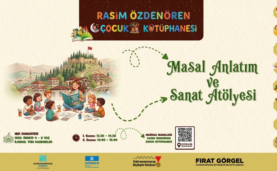 MİNİKLERİN CUMARTESİ KEYFİ MASAL VE SANATLA TAÇLANIYOR
