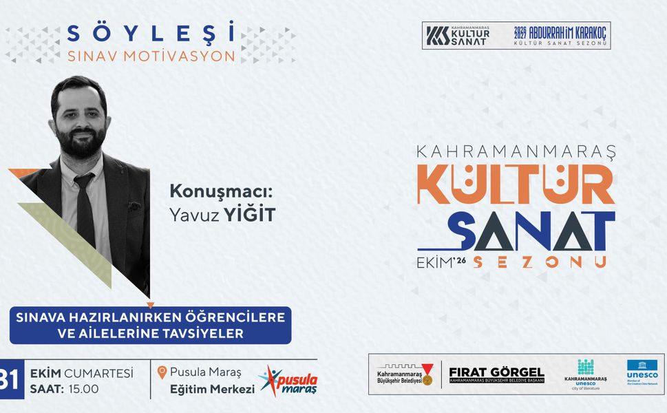 31 EKİM’DE EDEBİYAT VE GENÇLİK İÇİN İKİ ÖZEL BULUŞMA