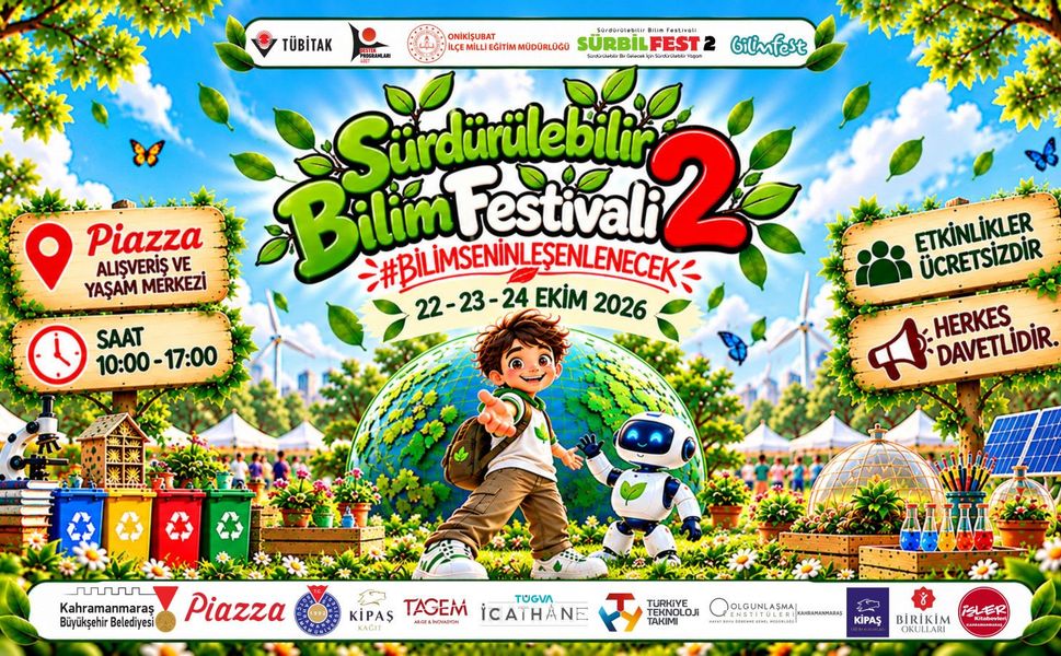 SÜRBİLFEST İLE BİLİMİN RÜZGÂRI KAHRAMANMARAŞ’TA ESECEK