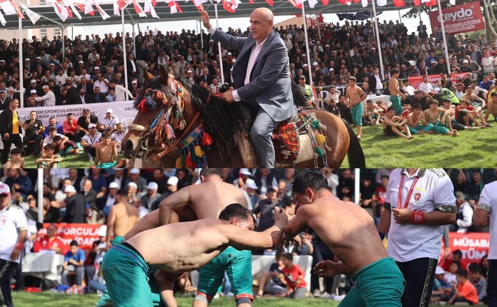 GENÇLER GÜREŞ TUTTU, VEKİL ATA BİNDİ