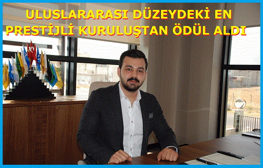 ULUSLARARASI DÜZEYDEKİ EN PRESTİJLİ KURULUŞTAN ÖDÜL ALDI