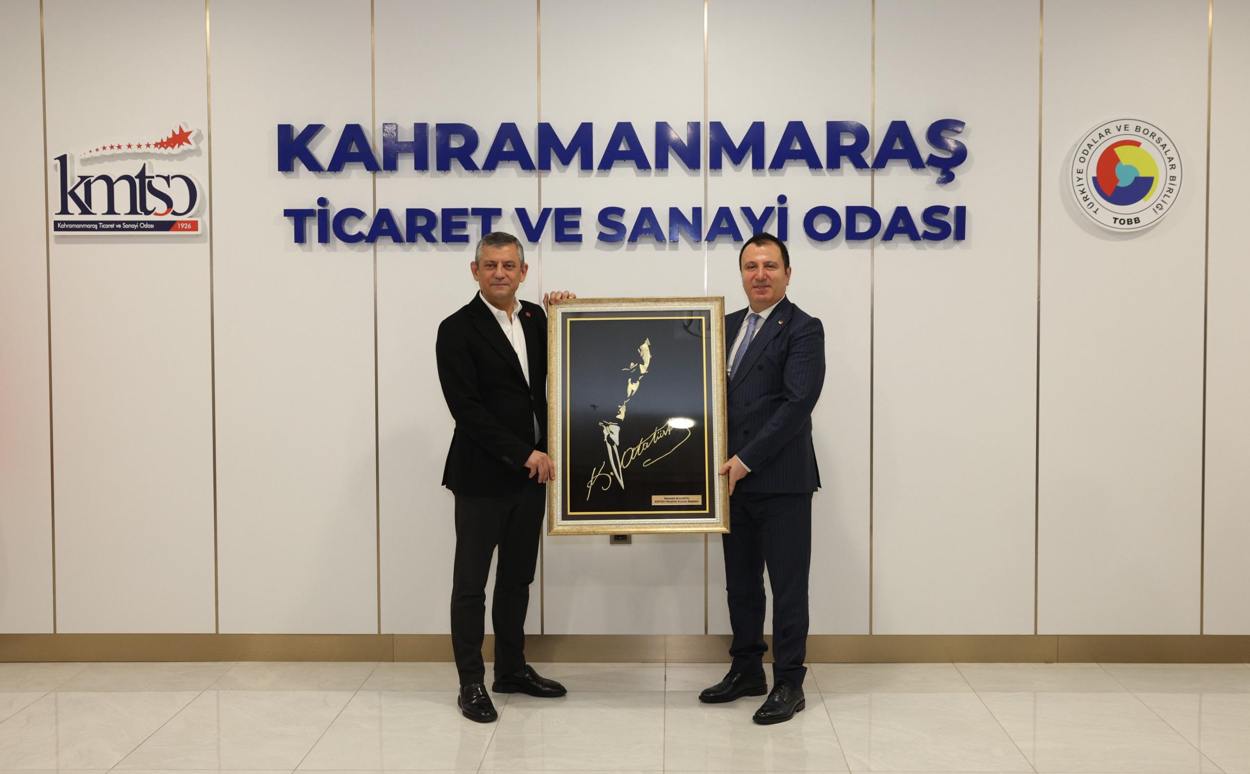 CHP LİDERİ, MARAŞLI PATRONLARLA