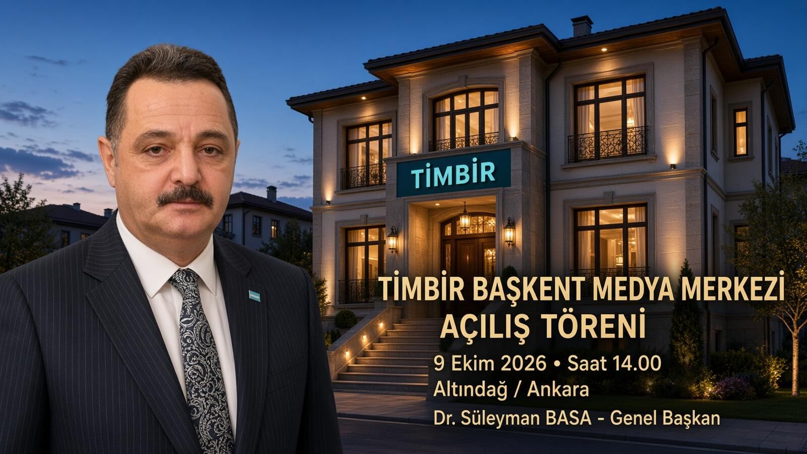 TİMBİR, ‘MEDYANIN YÜZAKI’ OLACAK AÇILIŞI YAPIYOR